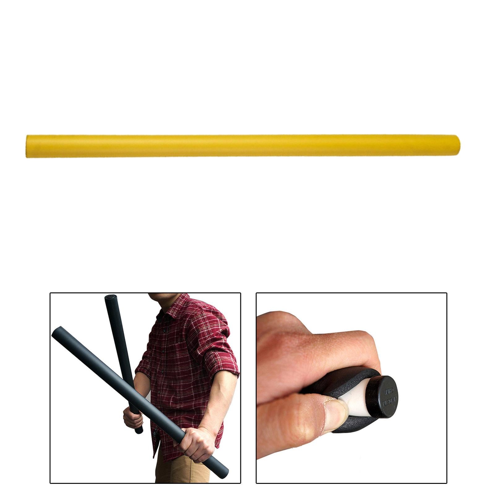 1x Martial Arts Foam Rod Portable Accs Sponge for Training Adults Indoor Yellow