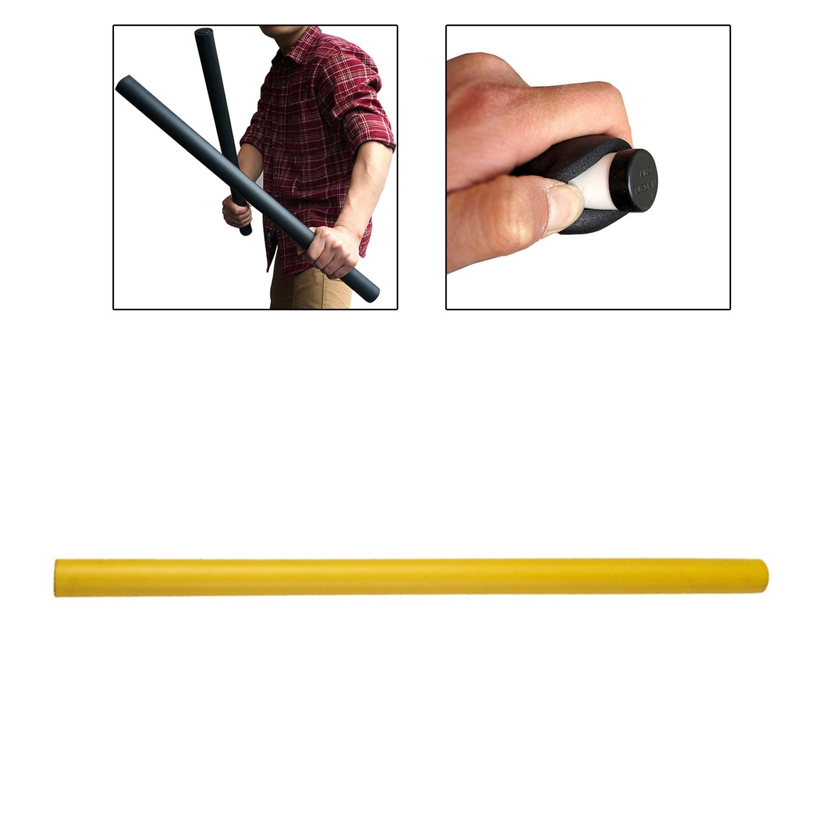 1x Martial Arts Foam Rod Portable Accs Sponge for Training Adults Indoor Yellow