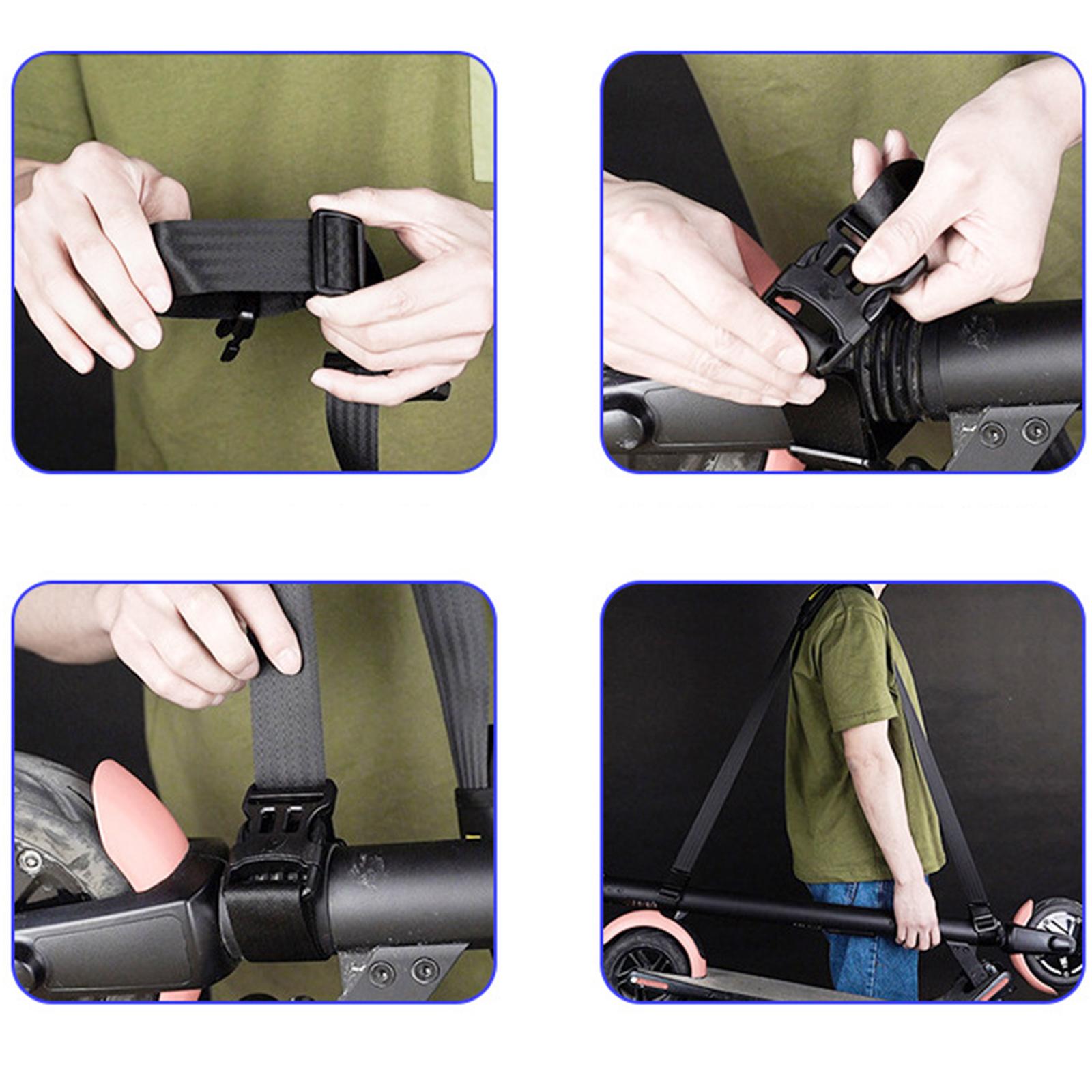 1x Scooter Shoulder Strap Fittings for Foldable Bicycle Electric Scooter Buckle
