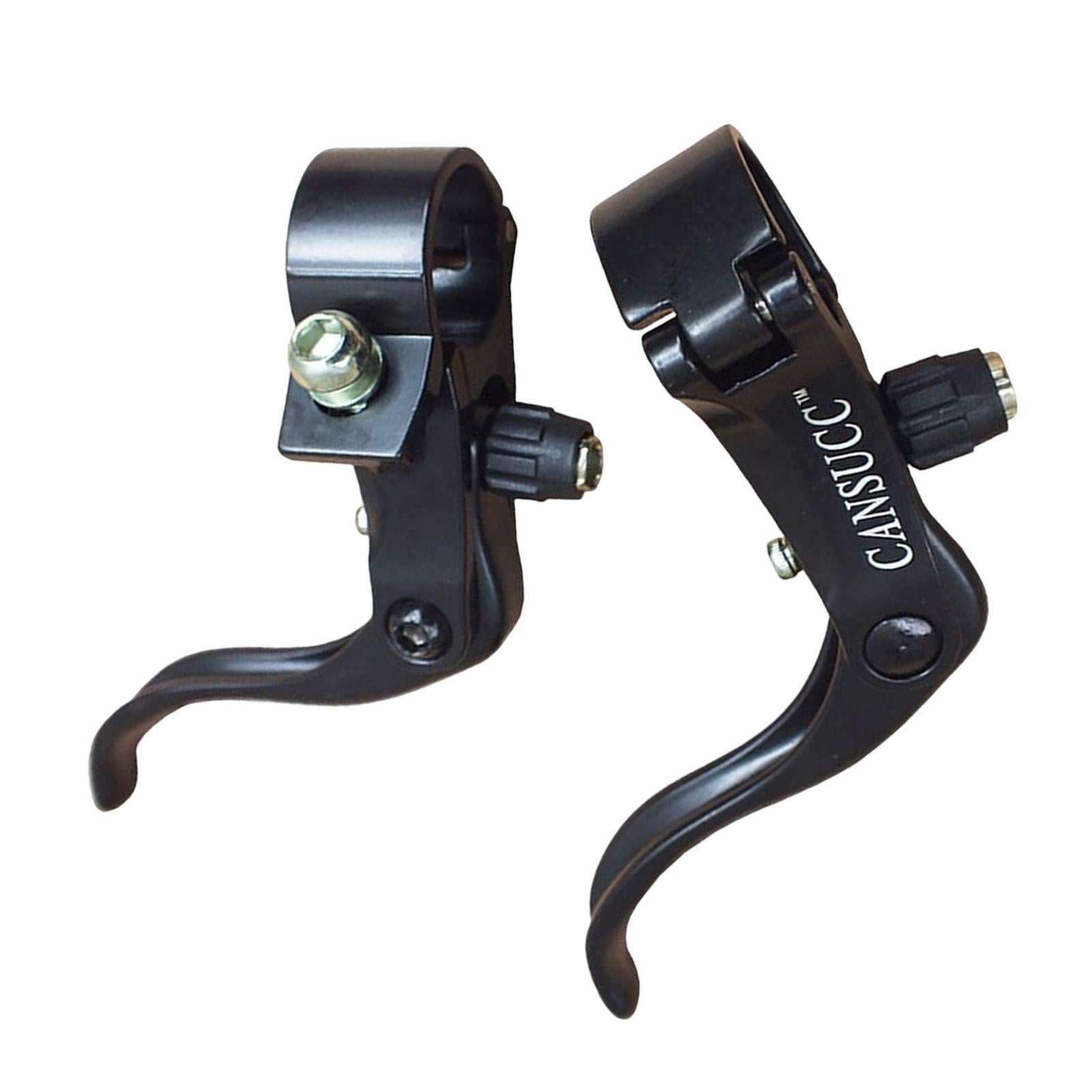 1 Pair Bike Brake Lever Handlebar Aluminum Alloy Durable for Kids Road MTB Black