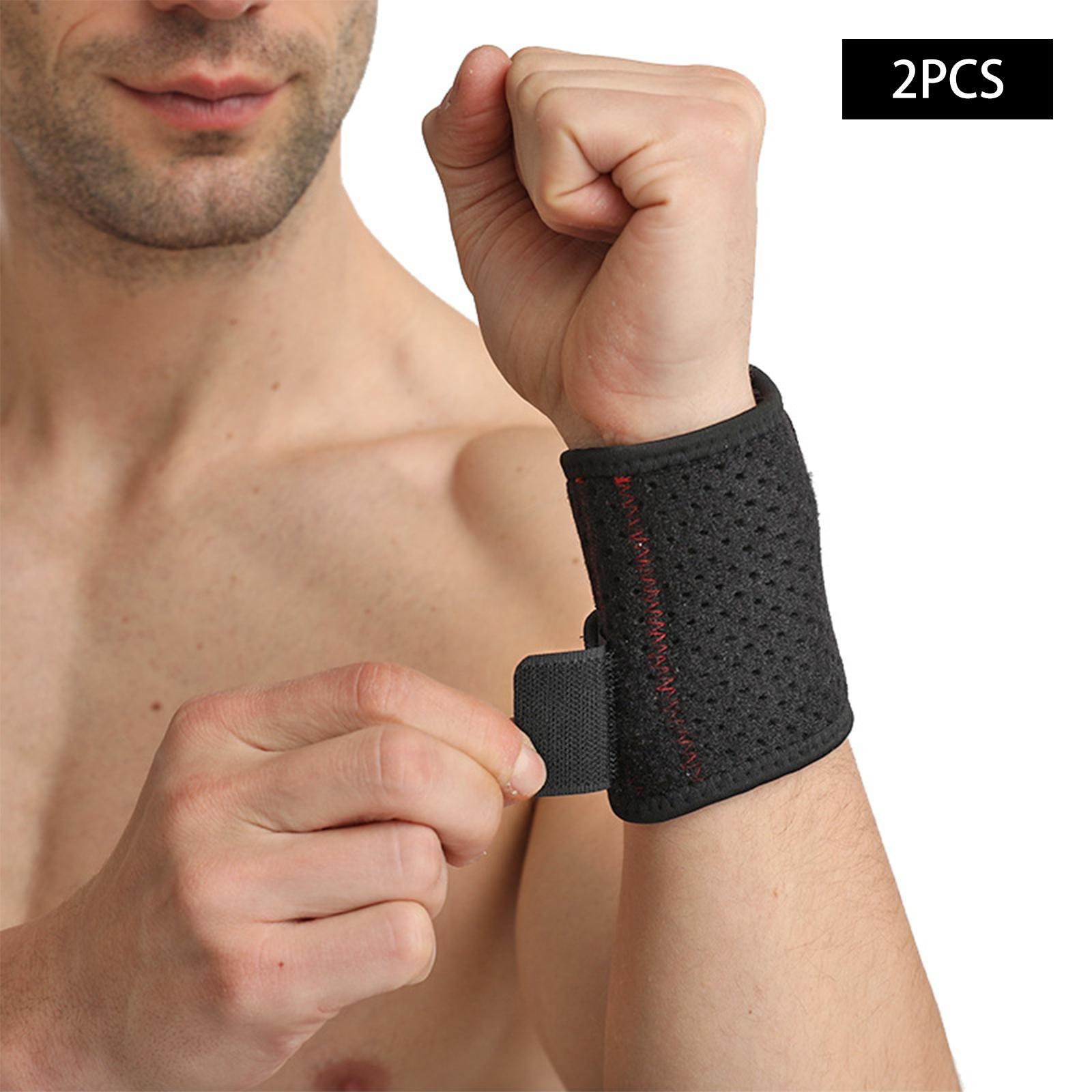 1 Pair Wrist Brace Flexible Tennis Wrist Support Wristband for Tennis Gym