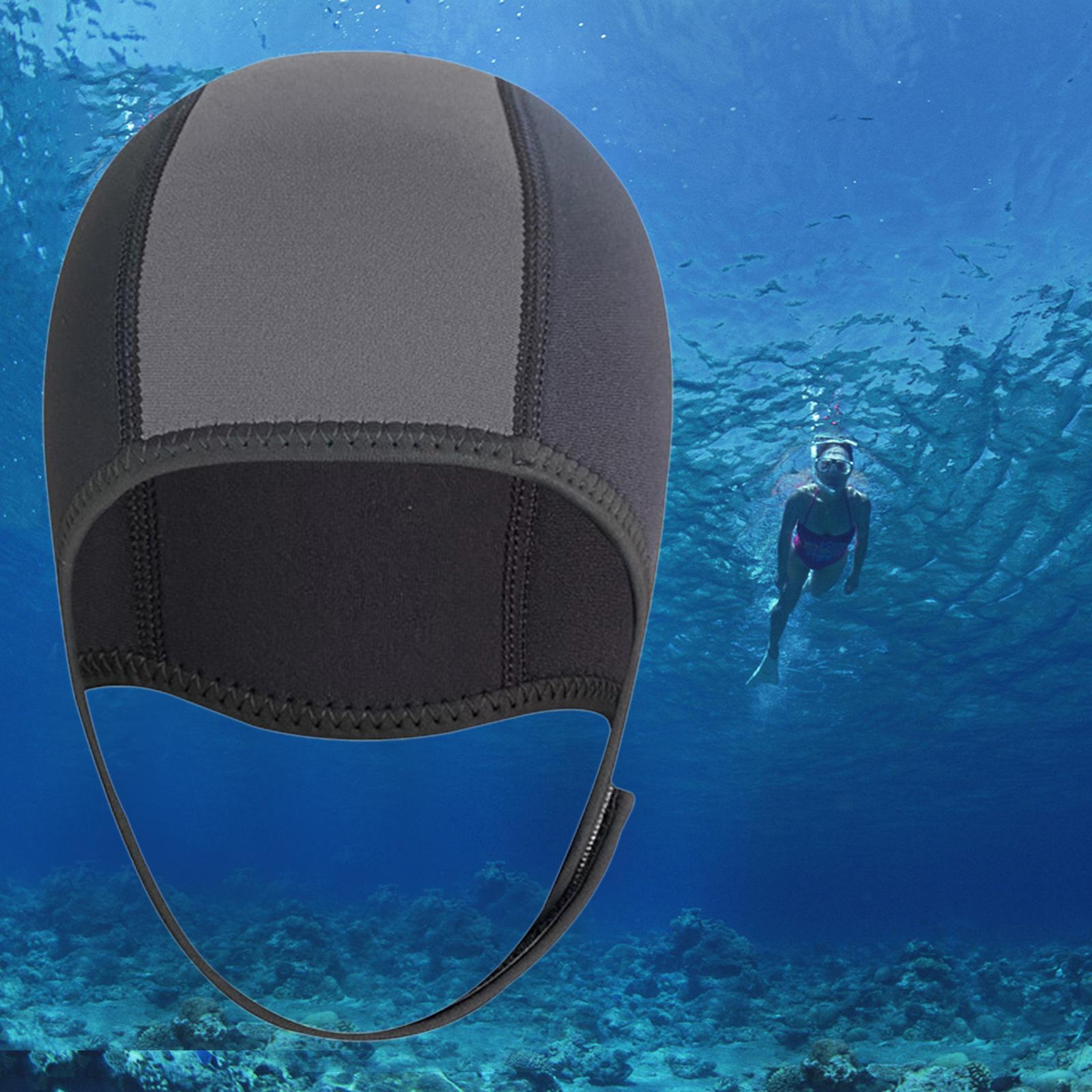 2.5mm Neoprene Scuba Diving Hood Swim Hat Wetsuit Winter Swimming Snorkeling