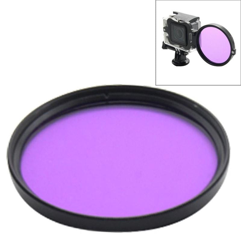 NEOpine NPL-1 58mm Diving Lens Filter for GoPro HERO4 /3+ /3 (Purple)