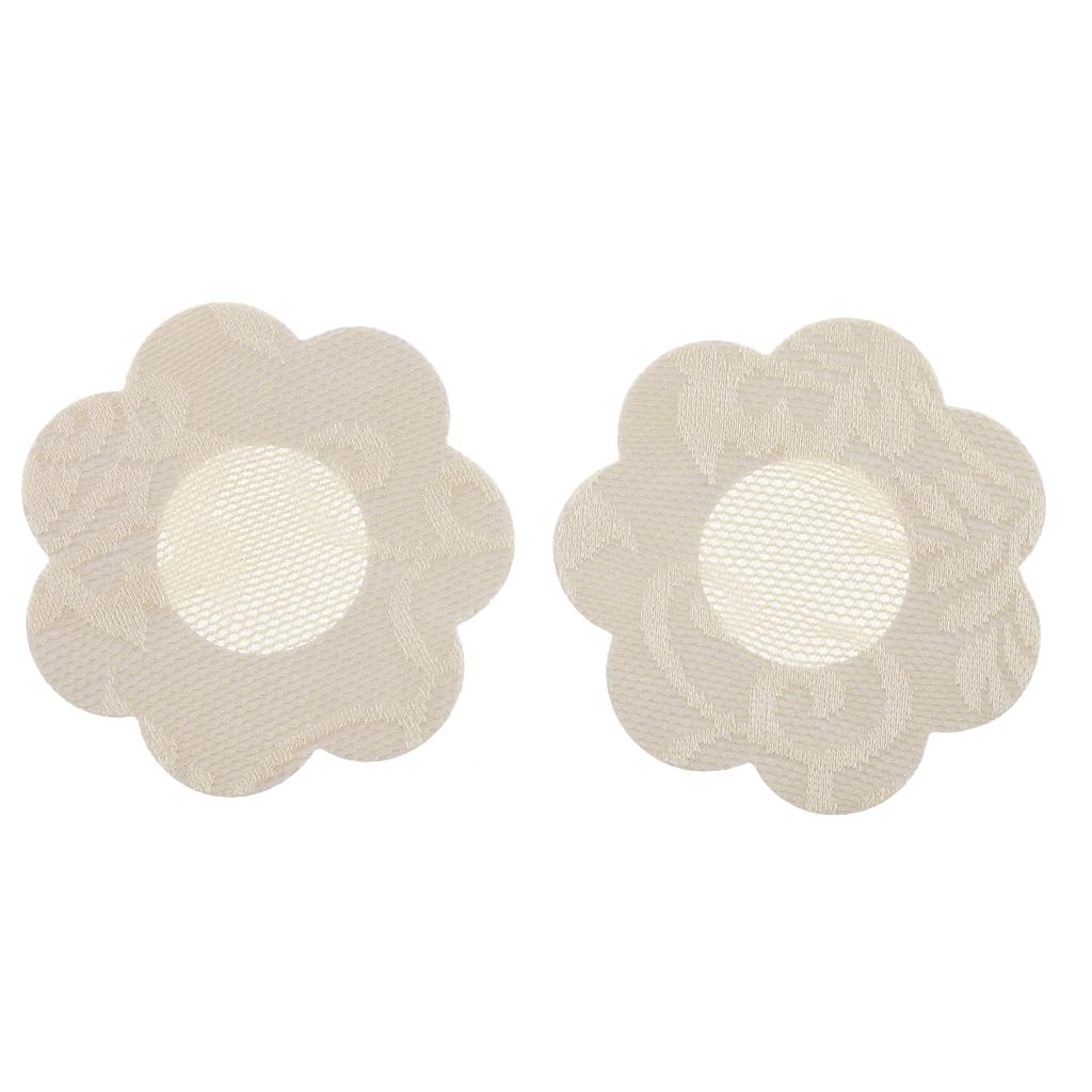 20Pcs Flower Breast Nipple Pasties Cover Bra Pad Self Adhesive Sticker Nude