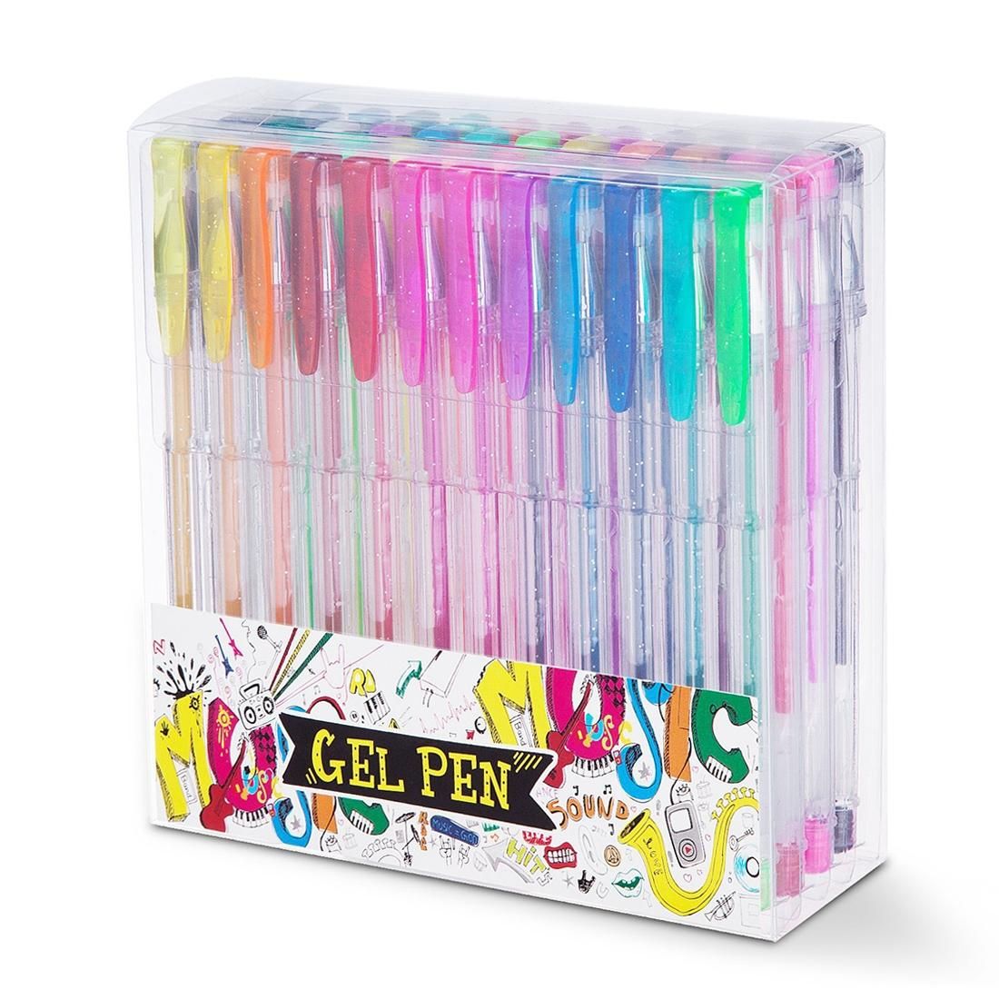48 Color Flash Color Fluorescent Color Gel Pen Set