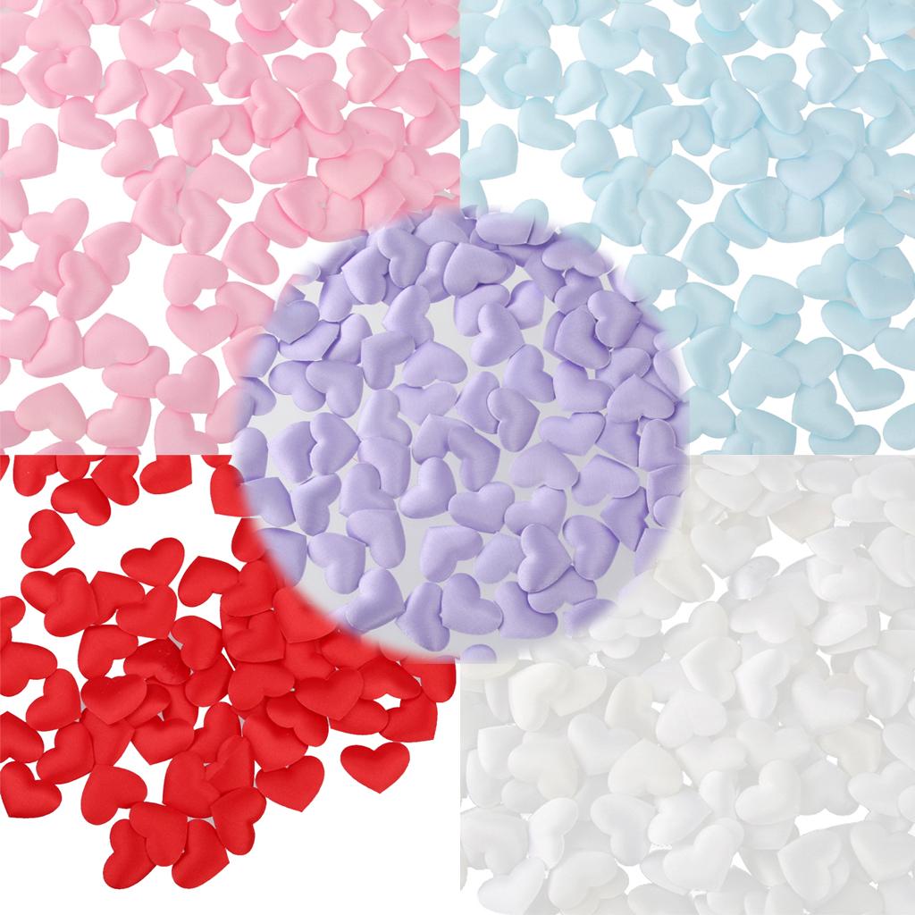 200Pcs Pink Heart Petal Flower Wedding Engagement Confetti Party Table Decor