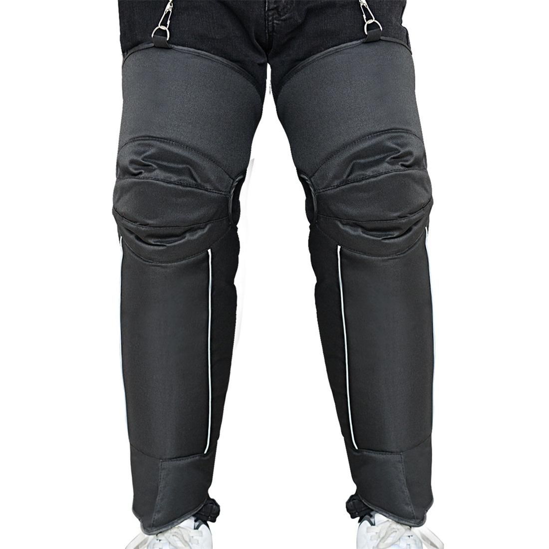 CS-865A1 Motorcycle Cold Protection Velvet Warm Lengthen Knee Pads Protector Cover (Black)