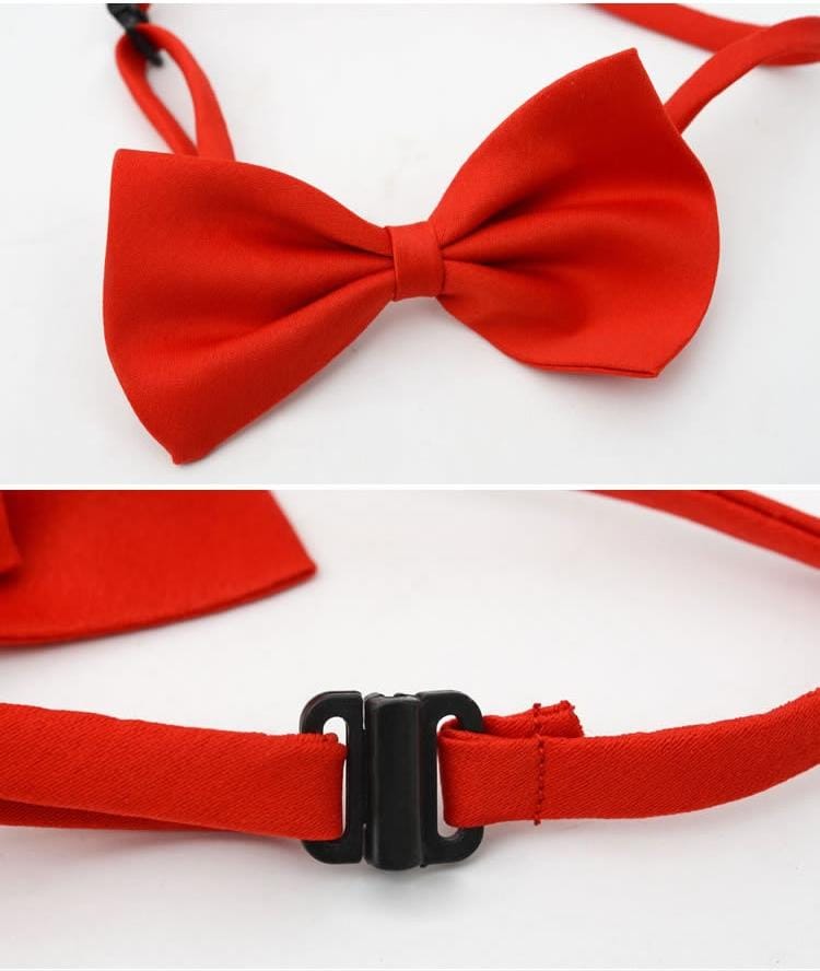 10 PCS Cute Pet Bow Tie for Pets with About 25-40cm Neck Circumference, Random Color Delivery