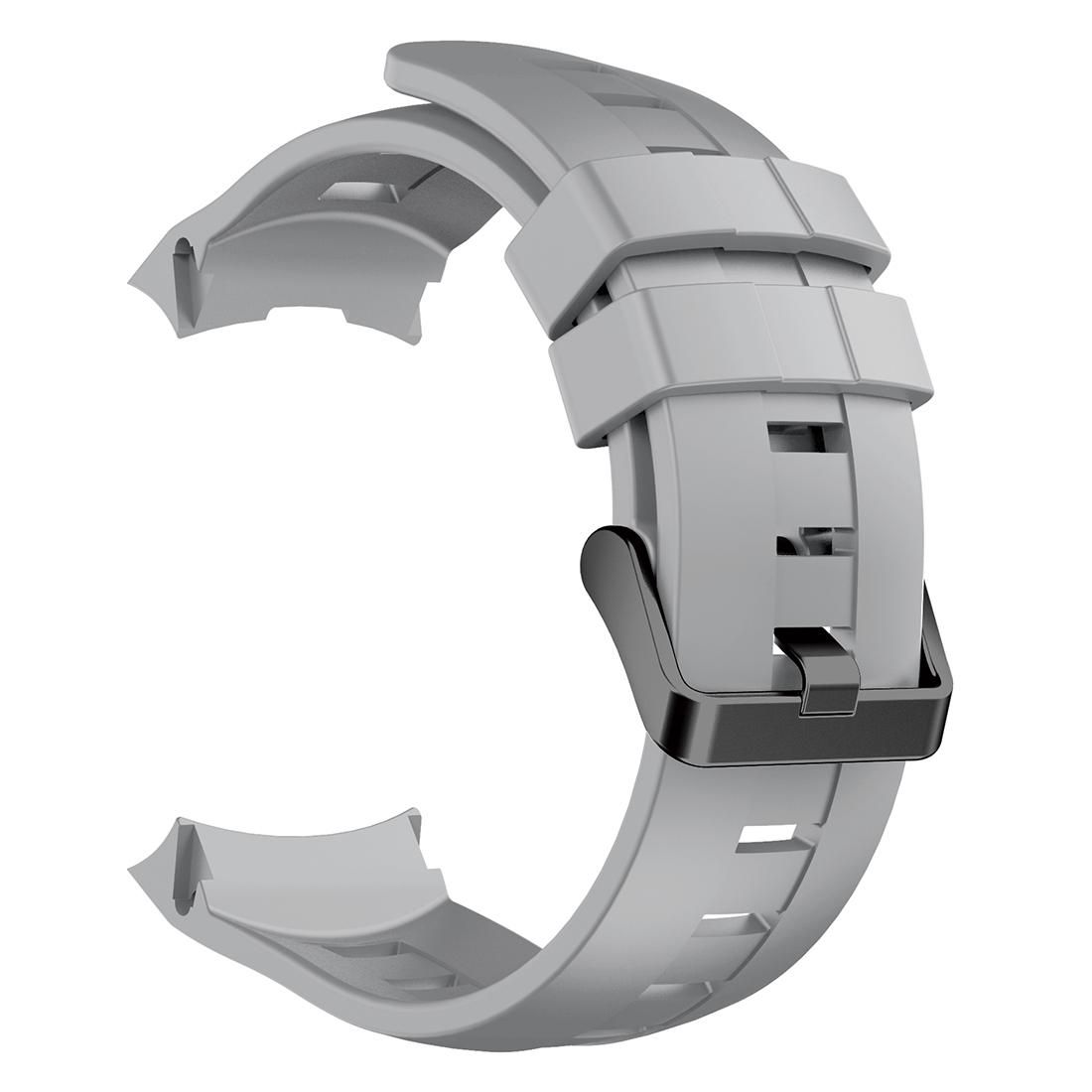 For Suunto Ambit3 Vertical Silicone Watch Bands, Width: 24mm (Grey)