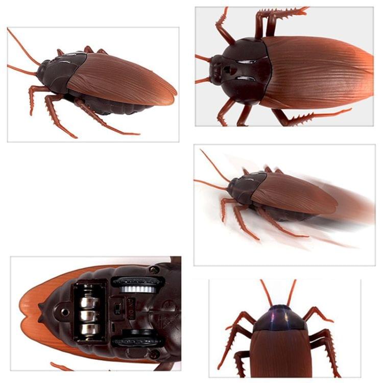 Tricky Funny Toy Infrared Remote Control Scary Creepy Cockroach, Size: 7.5*14cm