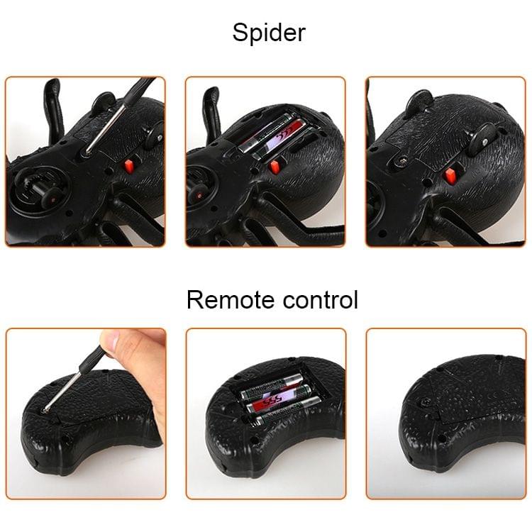 Tricky Funny Toy Infrared Remote Control Scary Creepy Spider, Size: 22*23cm