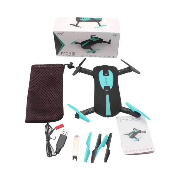 JY018 3D Flip 2.4GHz Foldable Quadcopter with 2MP Camera & LED Light & Remote Control, Headless Mode, One Key Return(Black)