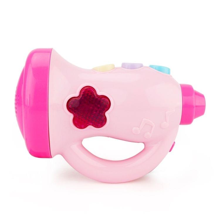 Brettbble Cartoon Baby Child Early Education Loudspeaker Music Toys with LED Light(Pink)