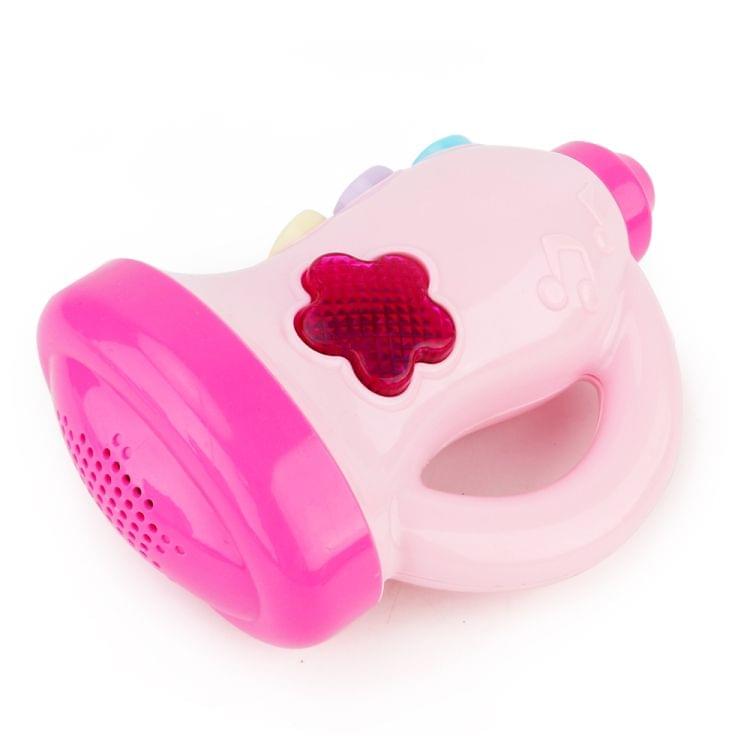 Brettbble Cartoon Baby Child Early Education Loudspeaker Music Toys with LED Light(Pink)