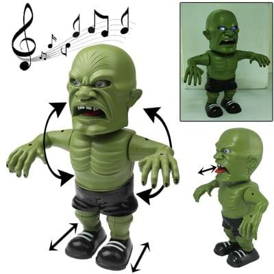 Funny Hulk Toy with Action & Sound Effect & Flash Light for Children(Green)
