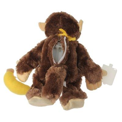 Funny Monkey & Banana Plush Toy with Action & Sound Effect for Children