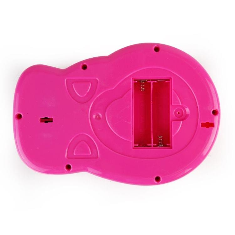 Brettbble Cartoon Baby Child Early Education Music Car Console Toys with LED Light(Pink)