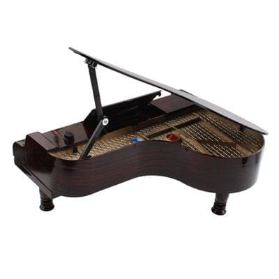 Child Electronic Mini 14 Keys Grand Piano Classic Music Toy(Brown)