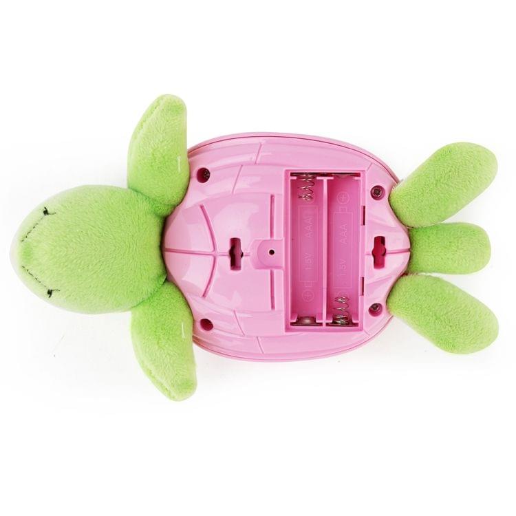 Brettbble Cartoon Baby Child Early Education Turtle Style Music Toys with LED Light Star Projection(Pink)