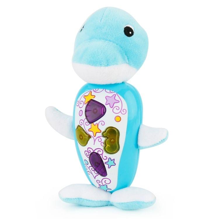 Brettbble Cartoon Plush Dolphin Appease Infants Plush Baby Musical Toys Animal Dolls