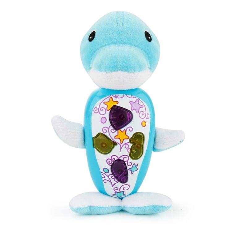 Brettbble Cartoon Plush Dolphin Appease Infants Plush Baby Musical Toys Animal Dolls