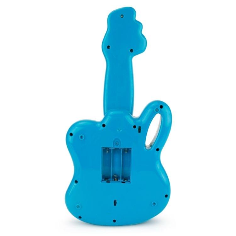 Brettbble Cartoon Baby Child Early Education Large Guitar Music Toys with LED Light(Blue)