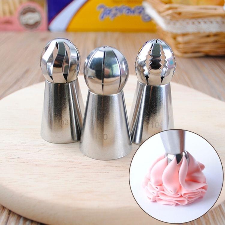 10 in 1 Baking Tool Torch Shaped Stainless Steel Pastry Decorating Piping Nozzles