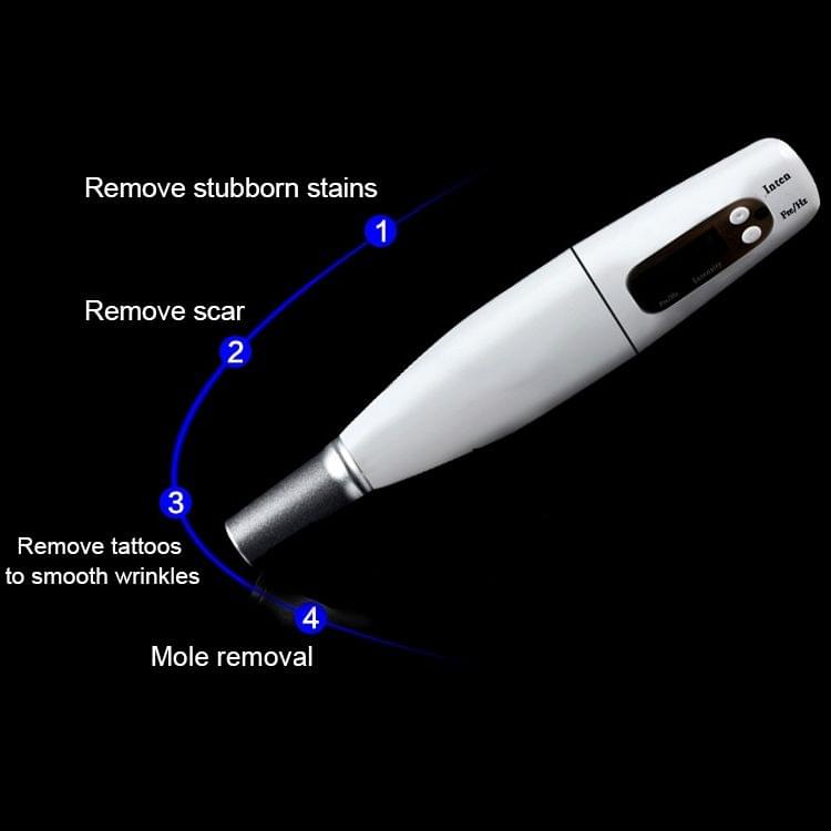 Handheld Picosecond Portable (Removing Eyebrows Tattoo Spot)  Machine Laser Plasma Beauty Care Pen, EU Plug(Red Light)