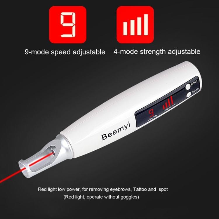 Handheld Picosecond Portable (Removing Eyebrows Tattoo Spot)  Machine Laser Plasma Beauty Care Pen, EU Plug(Red Light)