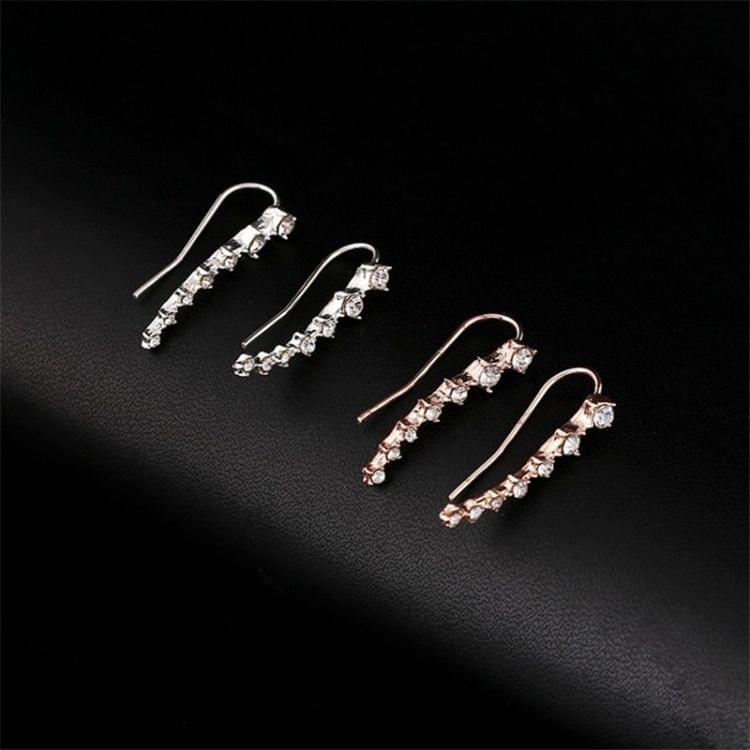 Women Diamond Star Earring Dipper Silver