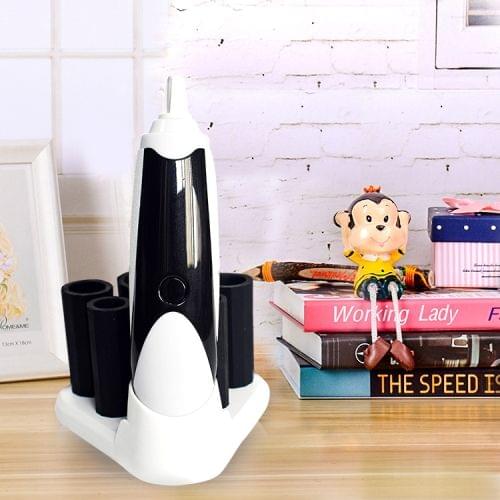 Electric Cosmetic Brush Cleaner Ultrasound Makeup Brushes Washing Instrument (Black)
