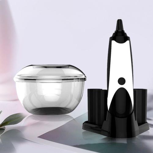 Electric Cosmetic Brush Cleaner Ultrasound Makeup Brushes Washing Instrument (White)