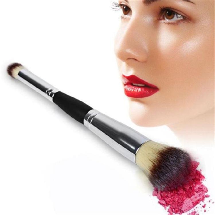 Portable Double-head Man-made Fibre Makeup Brush