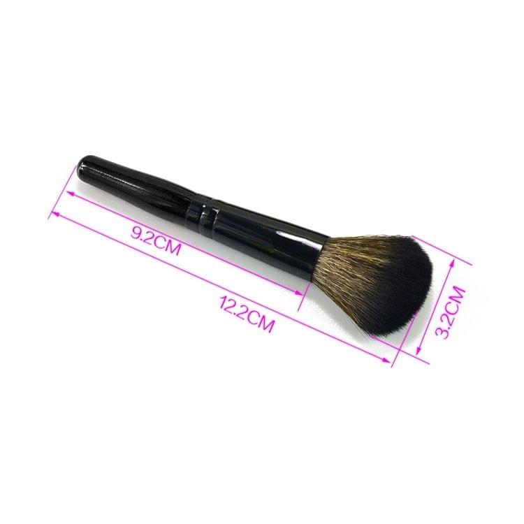 5 PCS Wooden Handle Soft Head Buffer Foundation Powder Blush Brush Makeup Tools (Black)