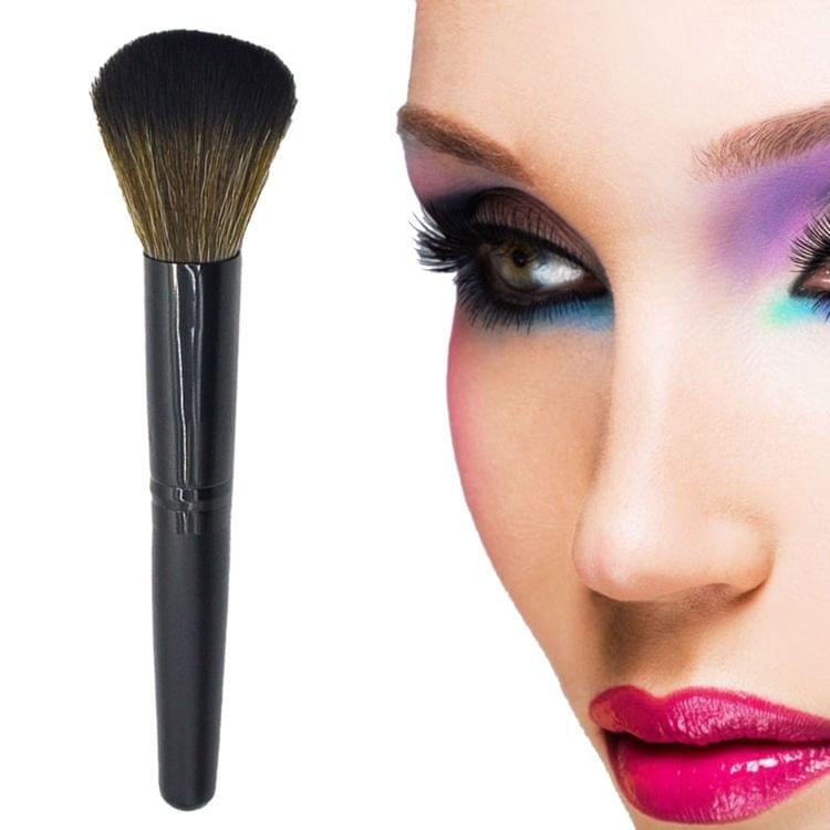 5 PCS Wooden Handle Soft Head Buffer Foundation Powder Blush Brush Makeup Tools (Black)