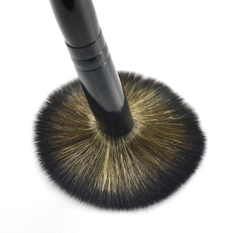 5 PCS Wooden Handle Soft Head Buffer Foundation Powder Blush Brush Makeup Tools (Black)