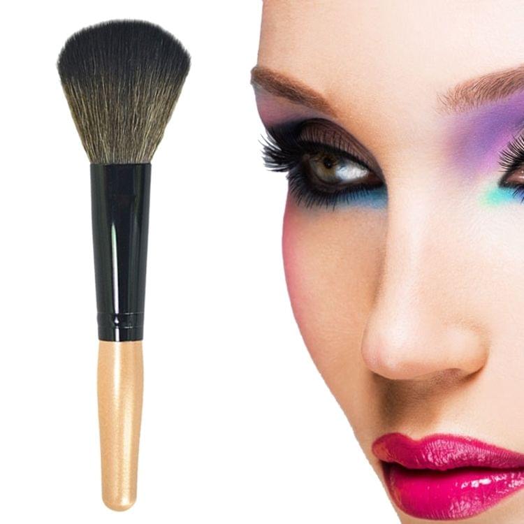 5 PCS Wooden Handle Soft Head Buffer Foundation Powder Blush Brush Makeup Tools (Gold)