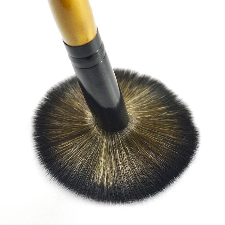 5 PCS Wooden Handle Soft Head Buffer Foundation Powder Blush Brush Makeup Tools (Gold)
