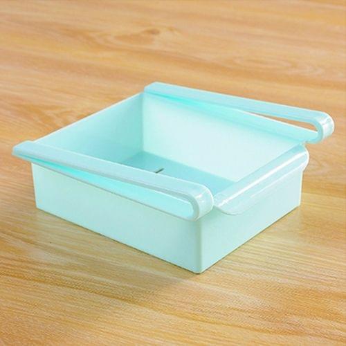 Drawer Style Fridge Preservation Layer Storage Rack (Baby Blue)