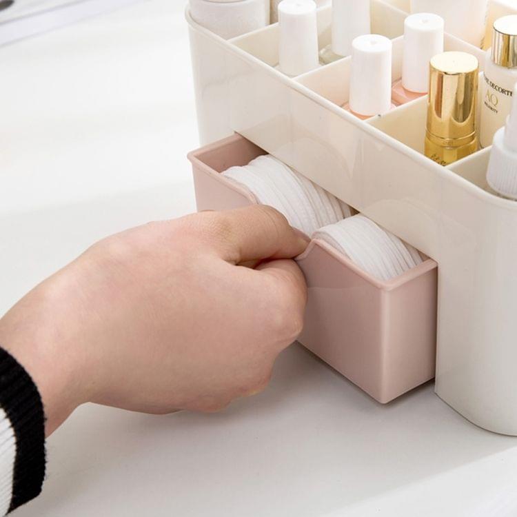 Home Desktop Storage Box Organizer for Cosmetics Jewelry Necklace Nail Polish Earring(Green )
