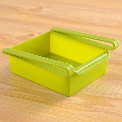 Drawer Style Fridge Preservation Layer Storage Rack (Green)