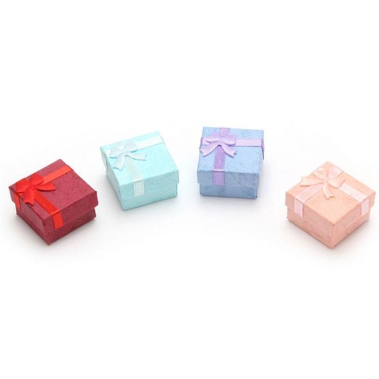 Jewelry Organizer Box Small Gift Box 4x4x3 cm,Color Random delivery