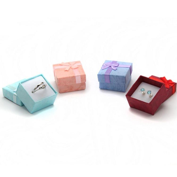 Jewelry Organizer Box Small Gift Box 4x4x3 cm,Color Random delivery