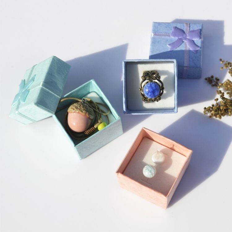 Jewelry Organizer Box Small Gift Box 4x4x3 cm,Color Random delivery