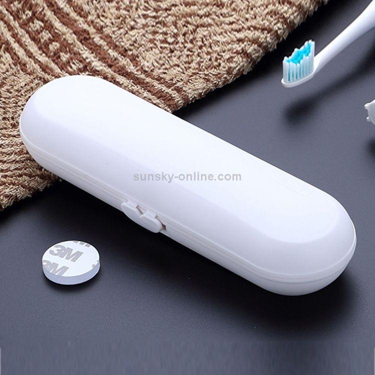 2 PCS Portable Universal Electric Toothbrush Toothpaste Travel Carry Heart Buckle Storage Box for Philips / Braun / Panasonic (Pink)