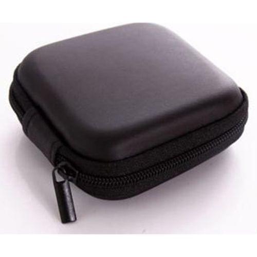 3 PCS Earphone Wire Organizer Box Data Cable Cables Storage Box Case Container Coin Headphone Protective Box Case Container(Black)