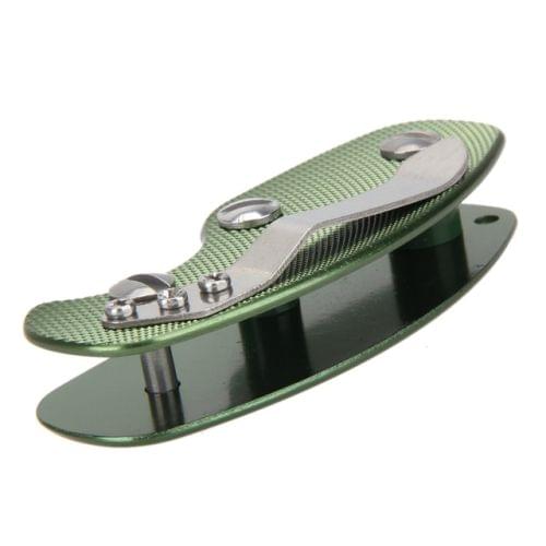 Portable Metal Key Storage Clip with Aluminum Alloy Back Clip(Green )