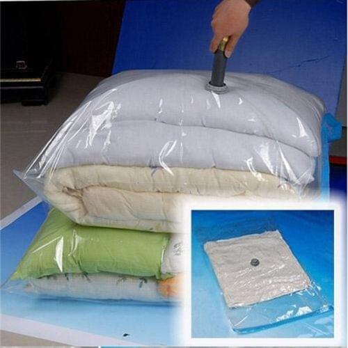 3 PCS Hot Vacuum Bag Storage Organizer Transparent Border Foldable Extra Large Seal Compressed Travel Saving Space Bags(40x60cm)