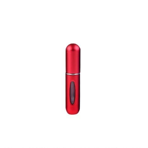 Portable Mini Aluminum Refillable Perfume Bottle Spray Empty Cosmetic Containers Atomizer, Capacity:5ml(Red)