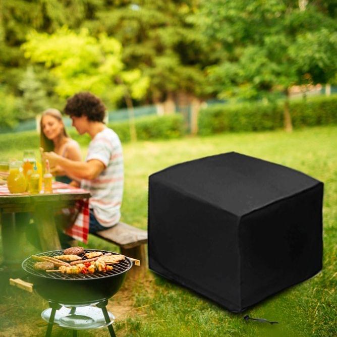 Outdoor Anti-UV Waterproof Dust-proof 210D Oxford Cloth Folding Table Chairs Protective Bag Furniture Set Cover, Size: 308x138x98cm (Black)